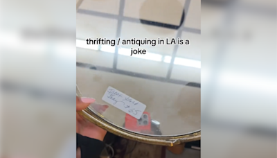 Woman finds incredible mirror in L.A. thrift store, then she turned it over