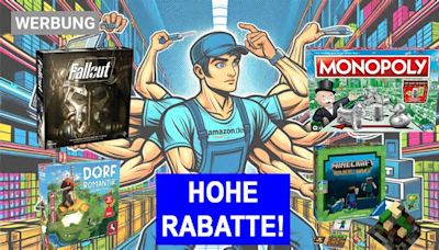 Fallout, Dorfromantik, Monopoly, Minecraft, Super Mario: Amazon wirft Gesellschafts- und Brettspiele gerade viel günstiger raus