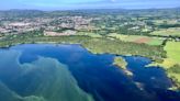 Lough Neagh blue-green algae spread now visible from the sky