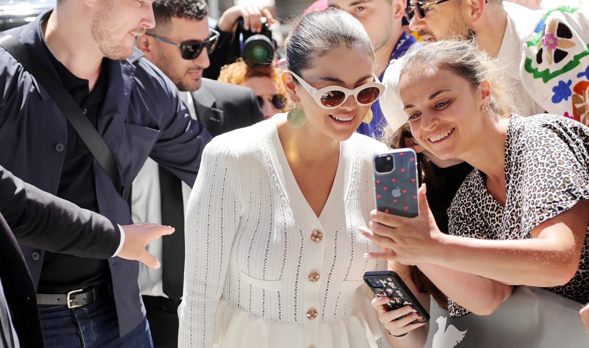 Selena Gomez Makes a Breezy Cannes Film Festival Arrival in Flared Self-Portrait Minidress Ahead of ‘Emilia Perez’ Premiere