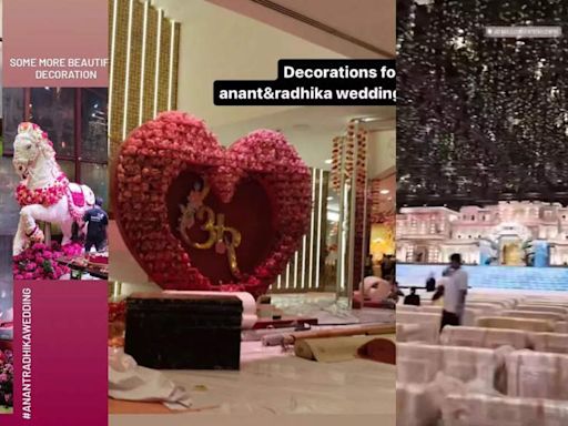 Inside glimpse of Anant Ambani and Radhika Merchant’s spectacular wedding décor | Hindi Movie News - Times of India