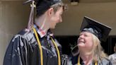 Mother and son graduate from same college on same day