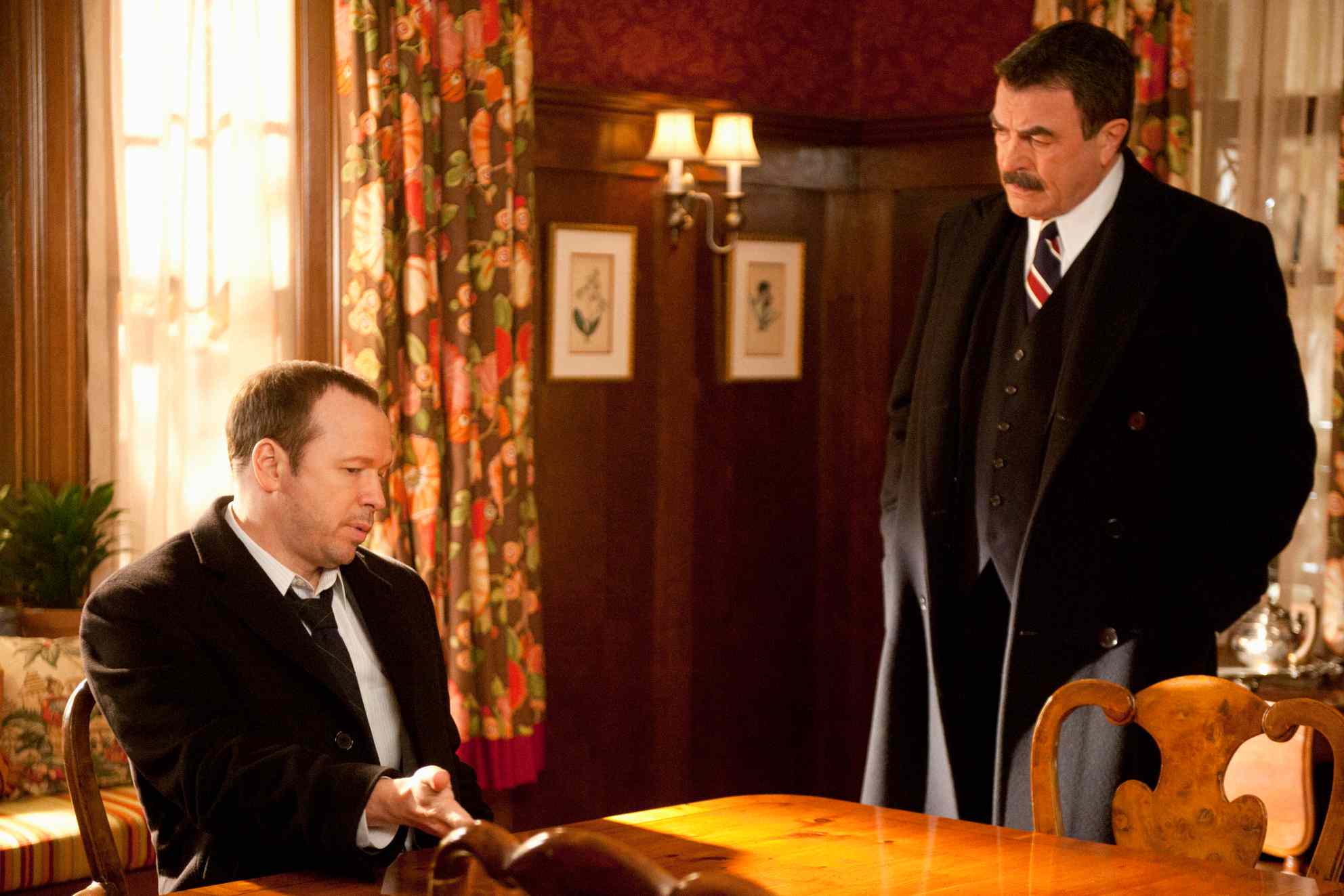“Blue Bloods”' Tom Selleck and Donnie Wahlberg on the Makings of 'Genuine' Reagan Family Dinner Scenes (Exclusive)