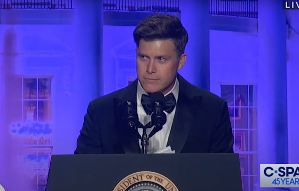 Colin Jost Kept Kamala Harris Laughing at White House Correspondents’ Dinner