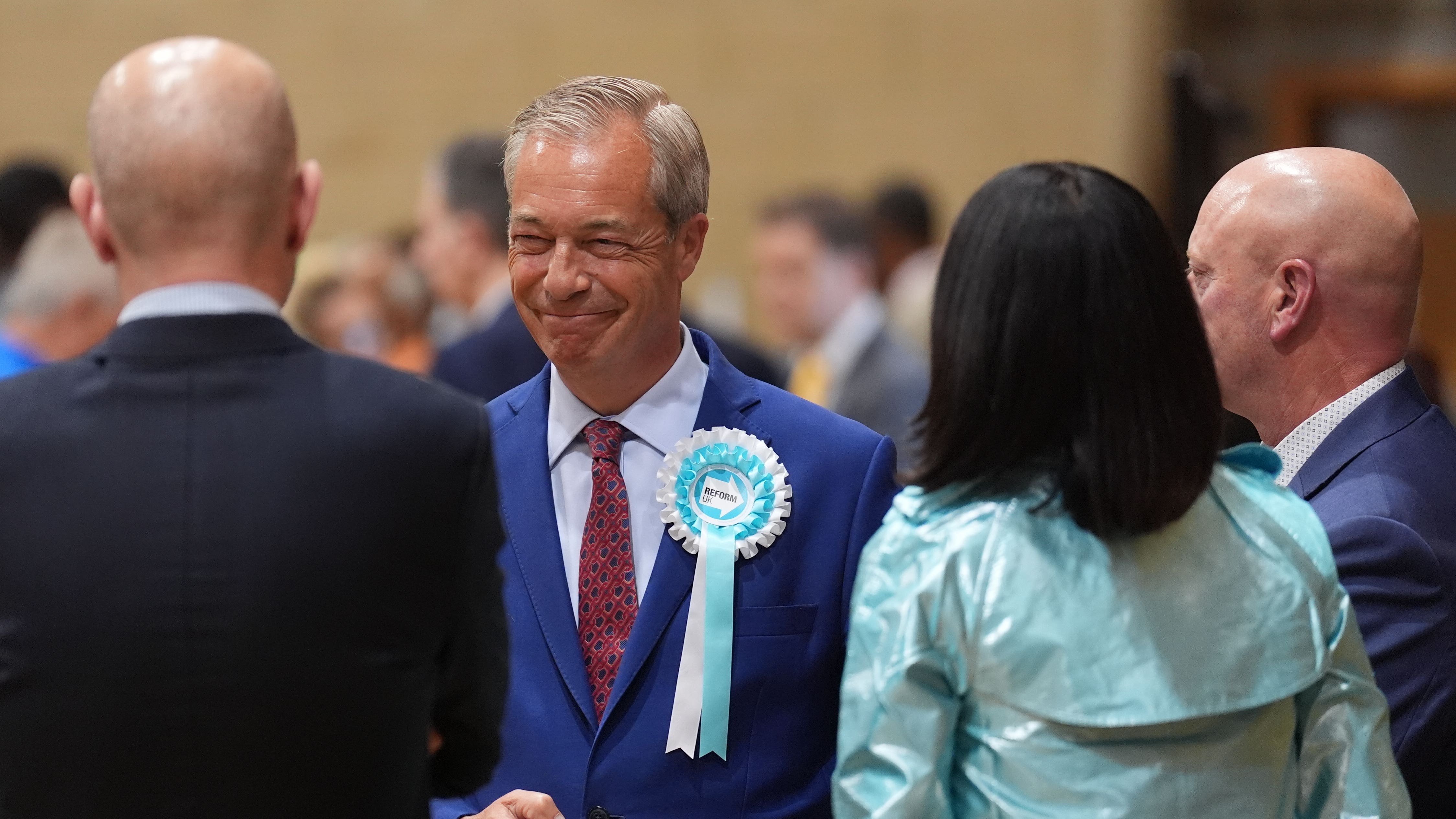 Live: Nigel Farage wins in Clacton for Reform UK