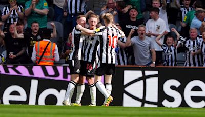 Sean Longstaff nets Newcastle equaliser against Brighton