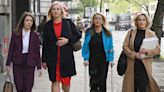 Martine Croxall, Annita McVeigh, Karin Giannone and Kasia Madera begin legal action against BBC