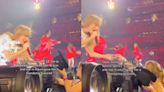 Taylor Swift gives her hat to Selena Gomez’s sister, Gracie, in ‘sweet’ Eras tour clip