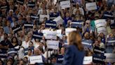 Trump mocks Kamala Harris' name but her campaign is putting it front and center