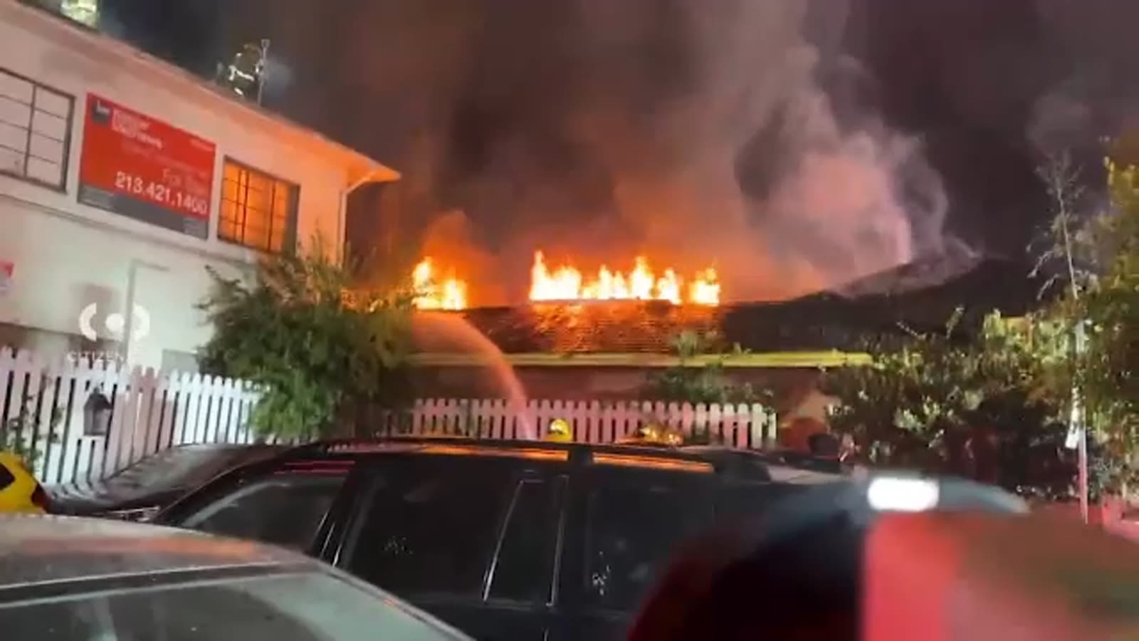 Fire erupts at former Pacific Dining Car restaurant site in Westlake District