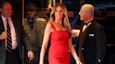 Melania Trump dazzles in red at fundraiser while Donald lays low