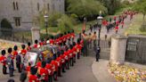 Queen Elizabeth II’s funeral procession arrives at Windsor Castle