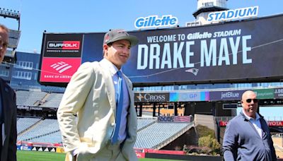 Joshua Uche, Rhamondre Stevenson react to Drake Maye’s arrival with Patriots