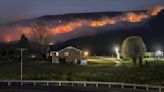 National Guard helicopters help battle West Virginia wildfires in steep terrain