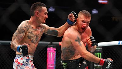 Watch Max Holloway's Wife, UFC Legends React to Justin Gaethje KO at UFC 300