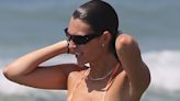 Leonardo DiCaprio's girlfriend Vittoria Ceretti wows in pink bikini