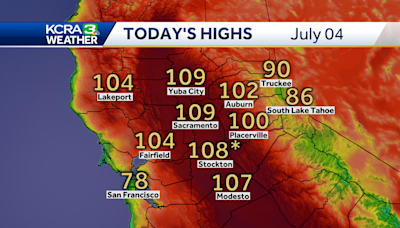 Independence Day 2024 was one of the hottest on record for Northern California