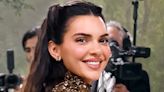 Kendall Jenner goes braless under see-through red dress for Vogue France