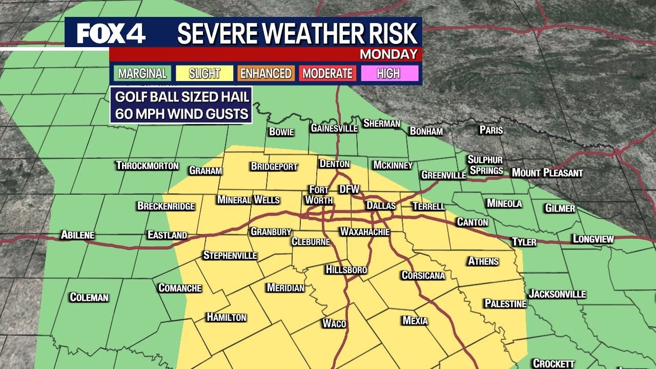 Dallas weather: Strong to severe storm chances return for Memorial Day