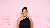 Ashley Graham Steps Out in Asymmetrical Strappy Sandals at Fashion Trust U.S. Awards 2024