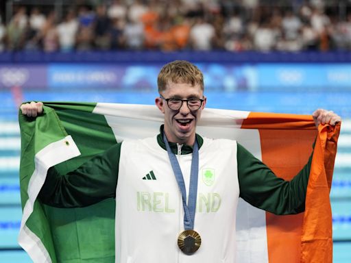 Daniel Wiffen of Ireland wins Olympic gold and also hopes to pick up some new YouTube followers