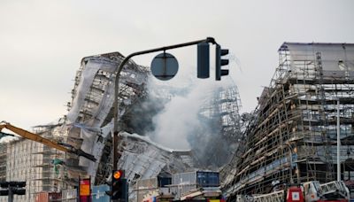 Situation 'unstable' at Copenhagen landmark after blaze