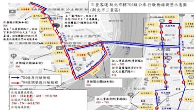 通勤注意！三重客運704公車調整路線 只開到捷運台北橋站