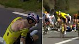 El video del impresionante accidente con once ciclistas involucrados en una tradicional carrera en Bélgica
