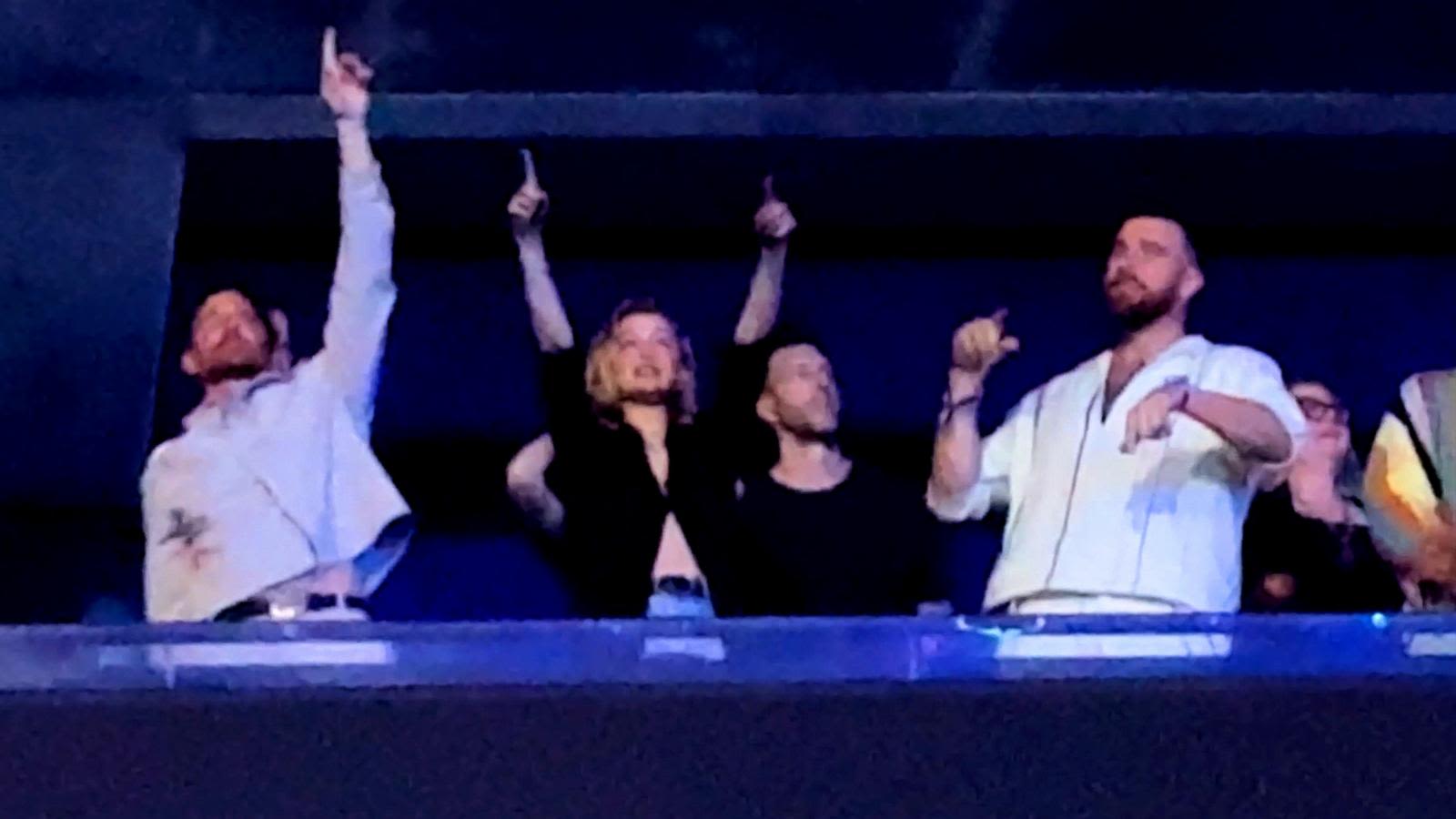 Travis Kelce, Gigi Hadid and Bradley Cooper dance at Taylor Swift's Paris concert