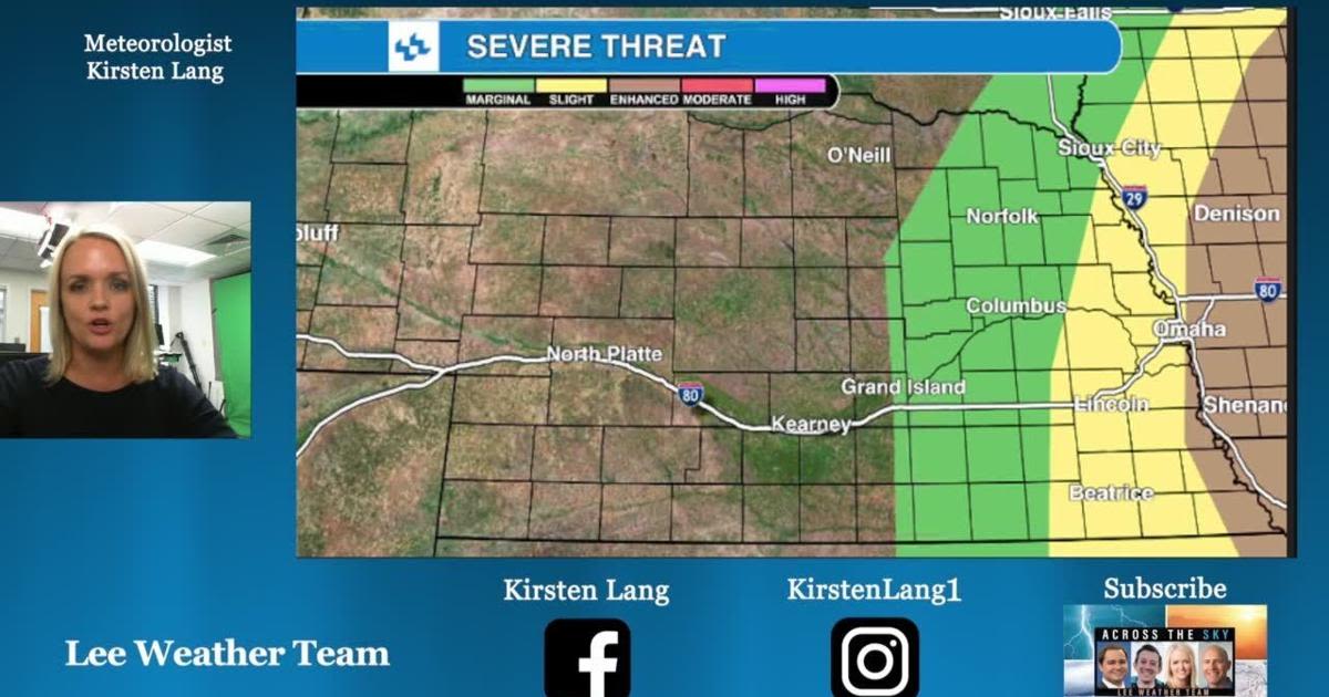 Severe threat continues for Tuesday in Nebraska, Meteorologist Kirsten Lang has the forecast