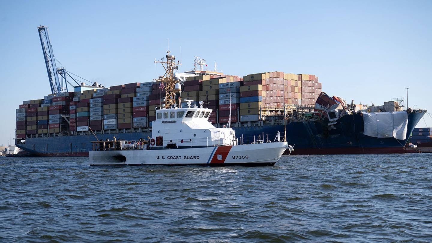 Key Bridge collapse: Cargo ship Dali leaves Baltimore weeks after striking bridge