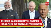 ... Statement By 'Jealous' U.S. On Modi-Putin Bonhomie In Russia | Watch | International - Times of India Videos