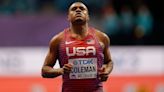 Christian Coleman wins Millrose Games 60m after Noah Lyles disqualified