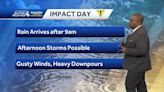 Impact Day: Rain showers and storms possible Friday