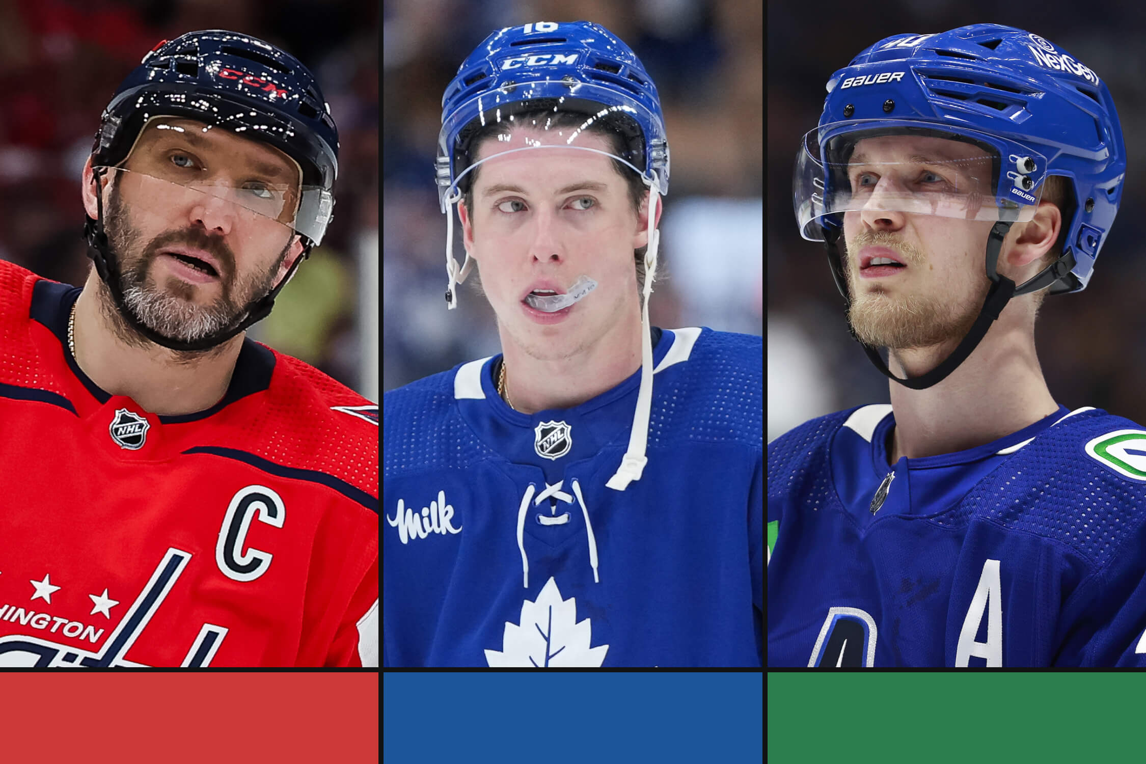 The 2024 NHL playoffs all-disappointment team: Ovechkin, Marner, Pettersson and more