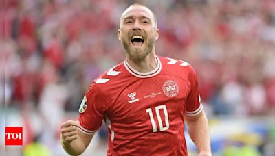 Christian Eriksen on target but Danes held 1-1 by Slovenia in Euro 2024 | Football News - Times of India