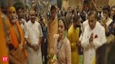 Anant-Radhika 'Shubh Aashirwad' ceremony: Mukesh, Nita Ambani welcome Swami Sadananda Saraswati, Swami Avimukteshwaranand - The Economic Times