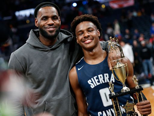Bronny James admits being LeBron James’ son is ‘tough’