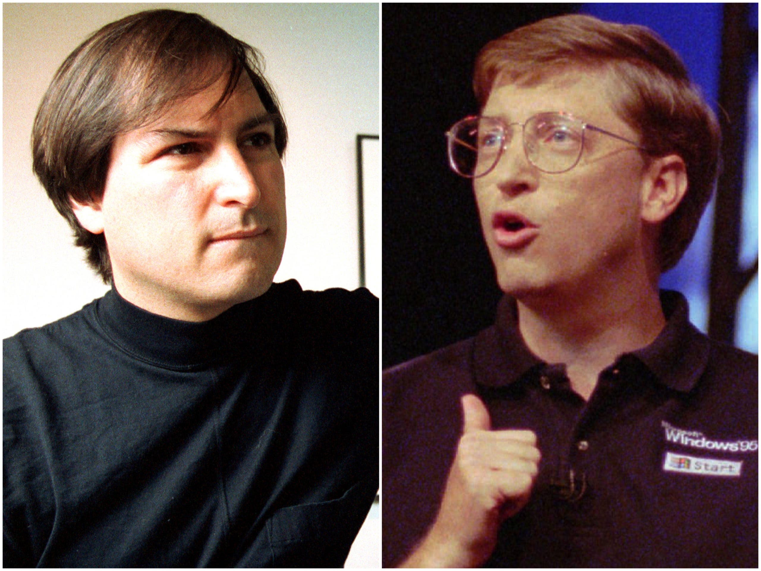 A history of the feud between Steve Jobs and Bill Gates, whose love-hate relationship spurred the success of Microsoft and Apple