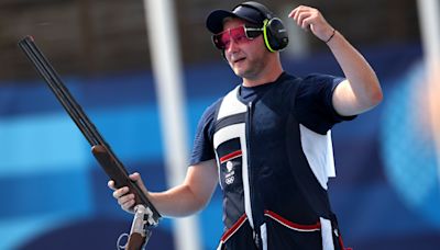 Nathan Hales wins men’s trap gold with a new Olympic record