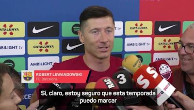 Lewandowski: "Estoy seguro que esta temporada puedo marcar más goles que el año pasado" - MarcaTV