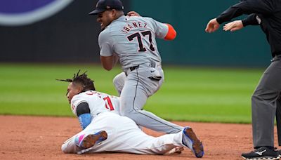 Andy Ibáñez homers twice, Ryan Vilade gets first MLB hit, RBIs as Tigers outslug Guardians 11-7