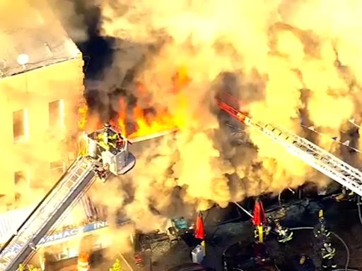FDNY battling massive supermarket fire in Bushwick, Brooklyn