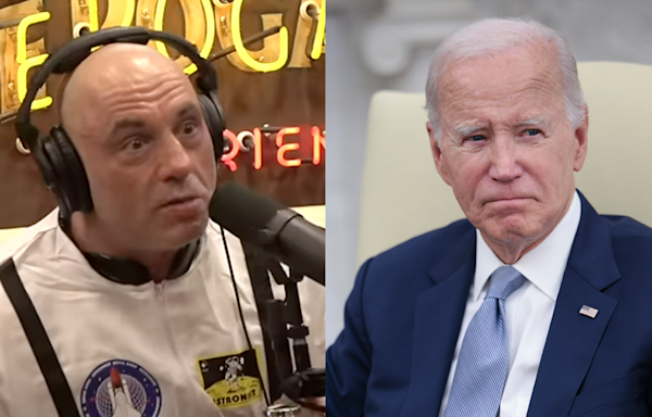 Rogan says Dems are terrified criticizing Biden will 'empower' Trump so they're 'just lying to everyone'