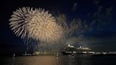 Cunard Queen Anne cruise ship on maiden voyage