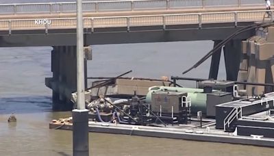 Barge hits bridge in Galveston, Texas, damaging the structure
