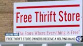 Free Thrift Store owners receive a helping hand