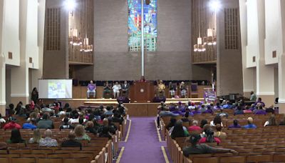 Vigil held at fallen Dallas officer’s college alma mater