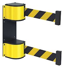 LAVI, 18 ft Belt Lg, Pattern, Dual Retractable Belt Barrier - 407J36|50 ...