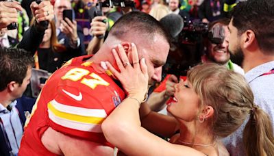 Taylor Swift and Travis Kelce Pack on the PDA in Possible Final Eras Tour Appearance Before Chiefs Training Camp